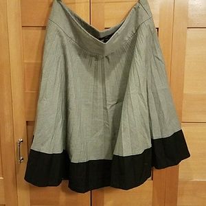 Pleated a line skirt